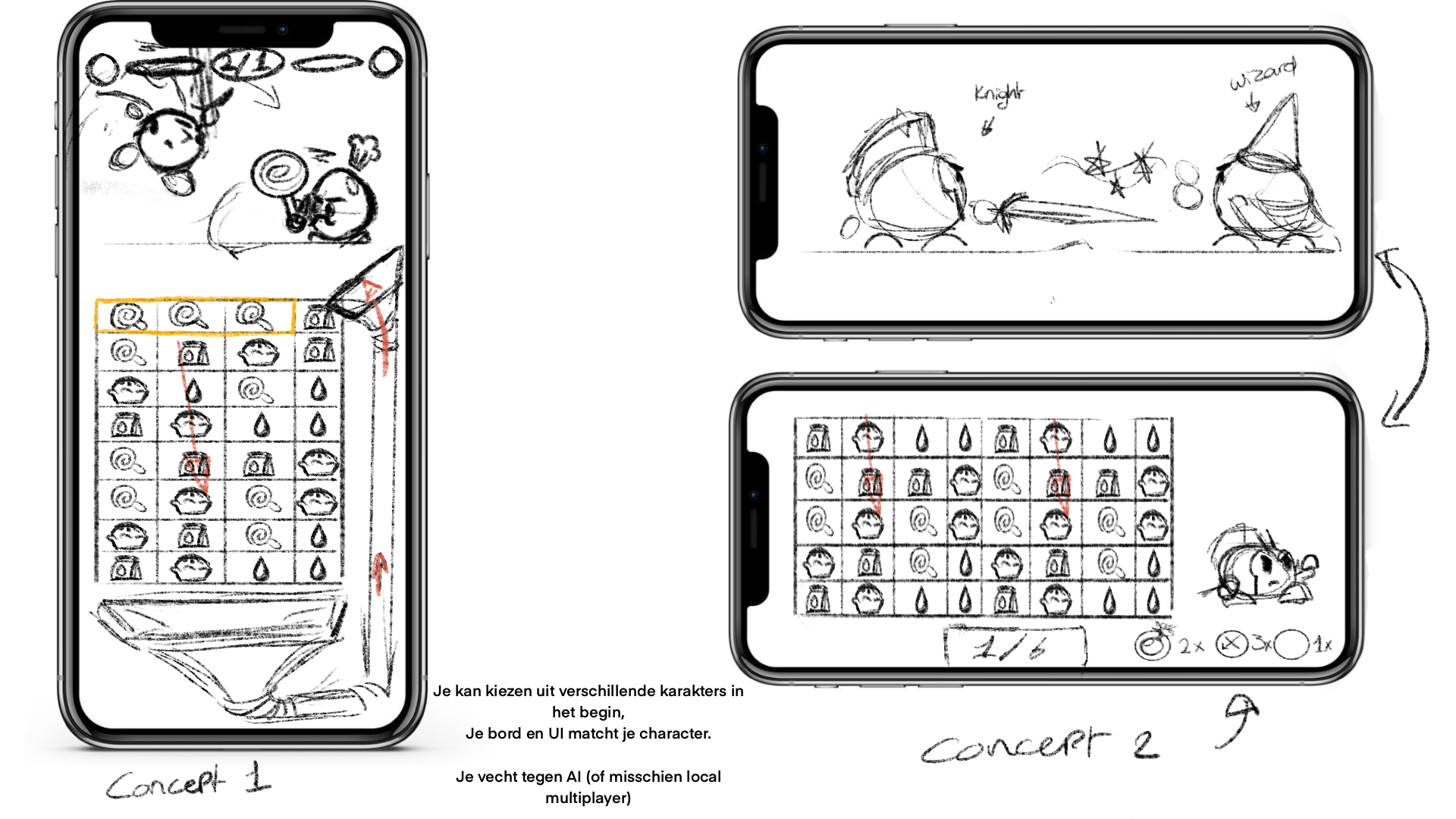 Concept mockups portrait vs landscape